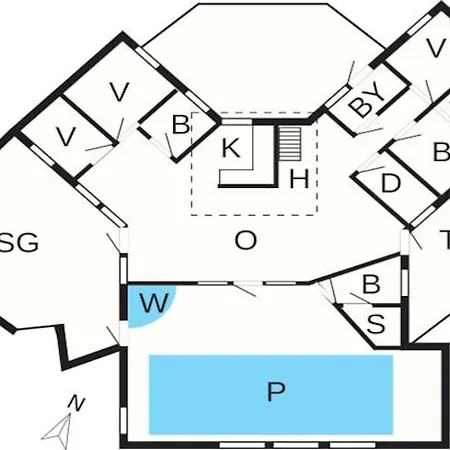 12 Person In Ringk Bing 別荘 Søndervig